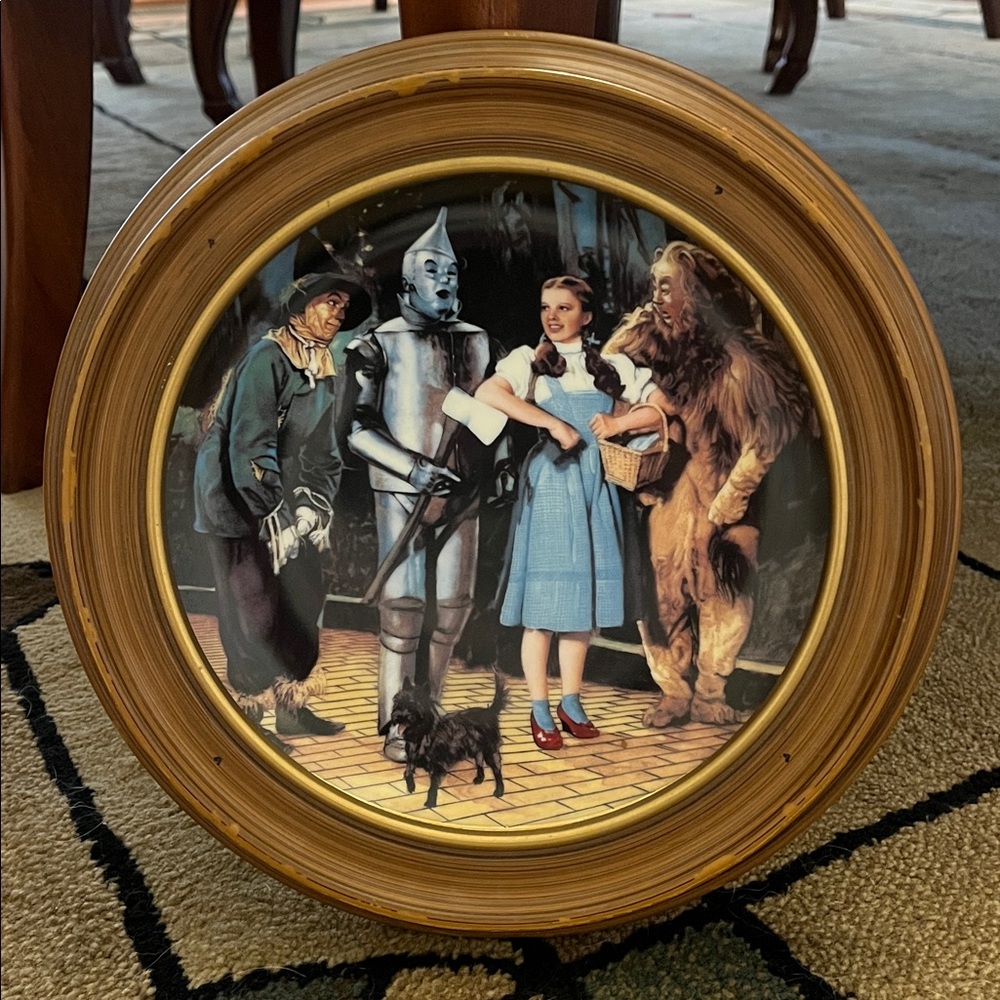 We're Off to See the Wizard of Oz Hamilton Collection 50th Anniv. Framed Plate